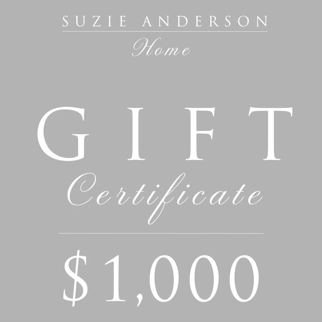Suzie Anderson Home Digital Gift Card | FOR IN-STORE USE-Suzie Anderson Home