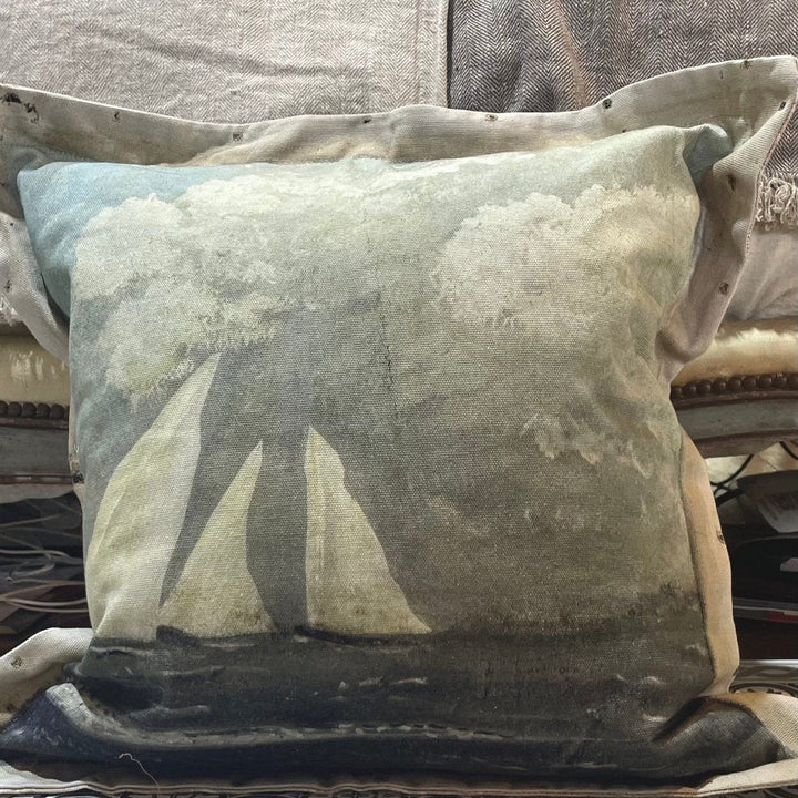 Swarm Canvas Cushion Cover | White Sail | 55 x 55cm - Suzie Anderson Home
