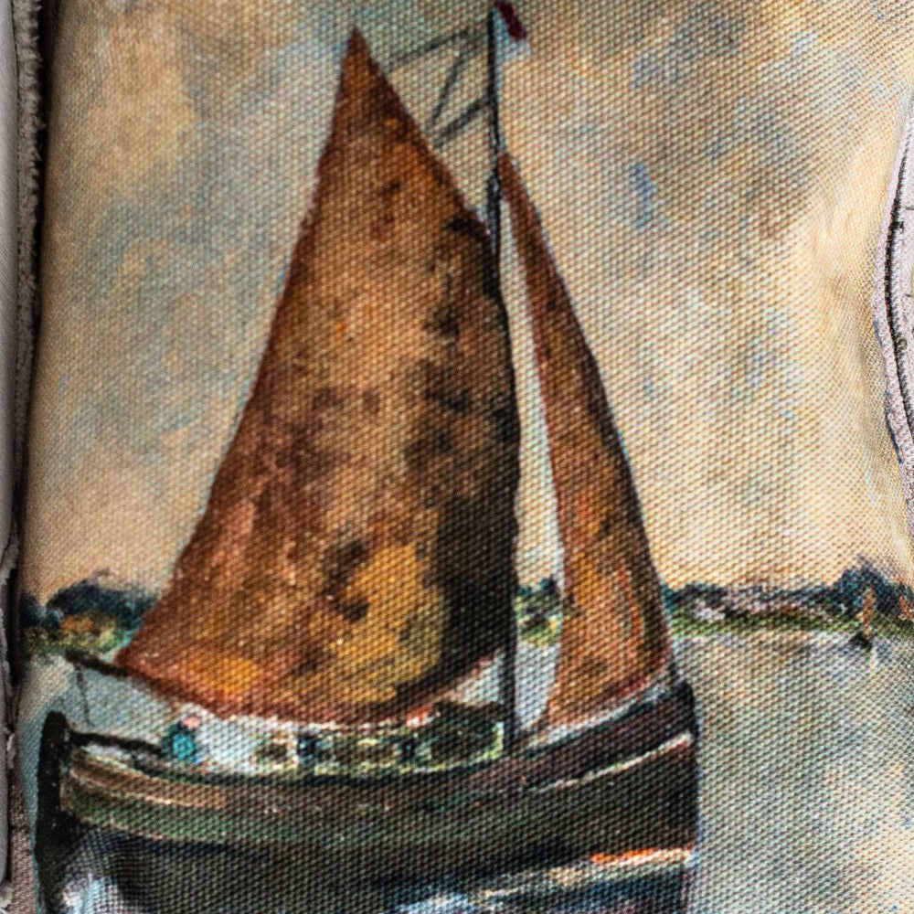 Swarm Canvas Painting Clutch Bag | Two Sails II-Suzie Anderson Home
