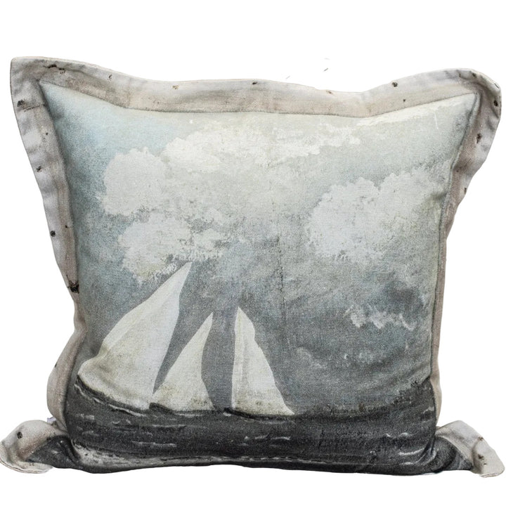 Swarm Canvas Cushion Cover | White Sail | 55 x 55cm