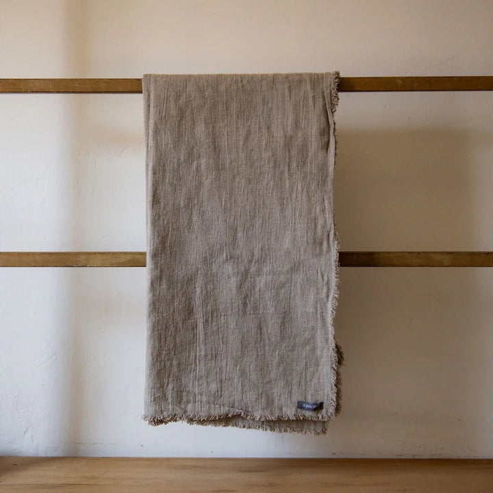 Swedish Linen Tablecloth | 250x140cm | Natural - Suzie Anderson Home