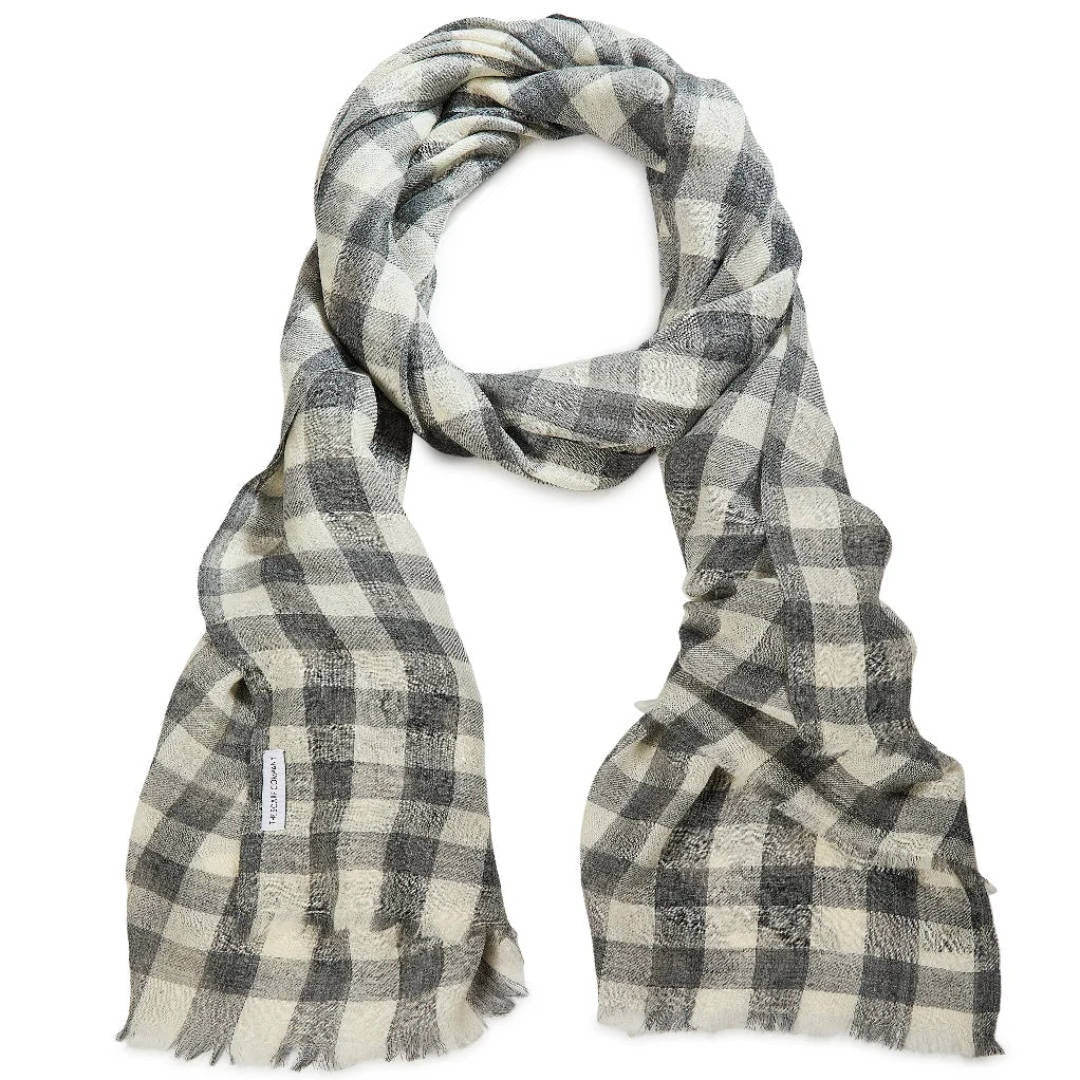 Sylvie Merino Wool Scarf – Grey | 70 x 180 cm - Suzie Anderson Home