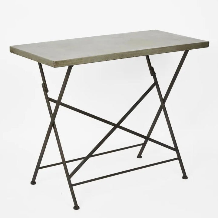 Urban Metal Top Folding Console Table | W98 x D45.5 x H78cm