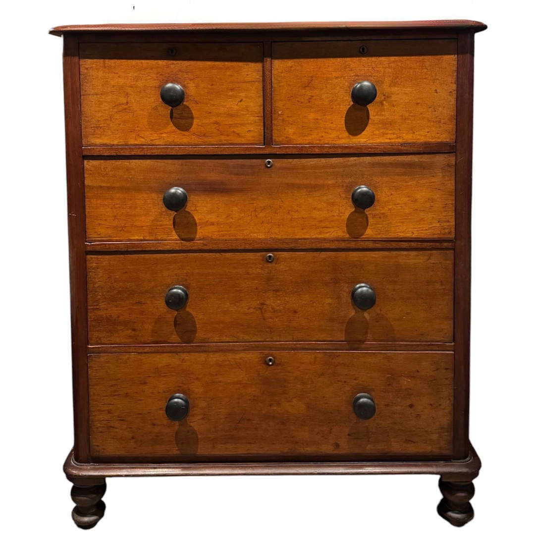 Victorian 19th Century Antique Cedar Tall Boy