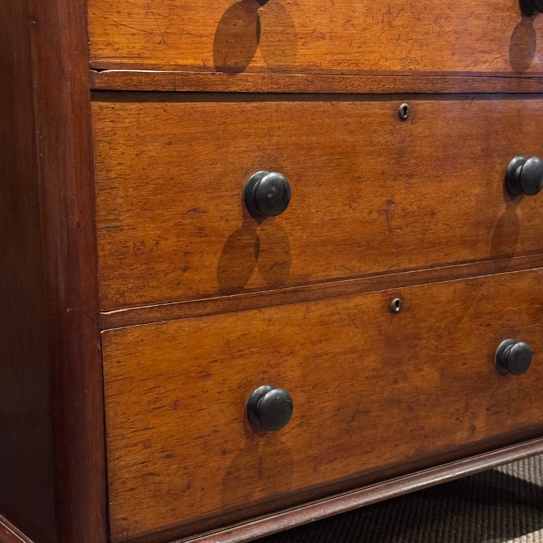 Victorian 19th Century Antique Cedar Tall Boy