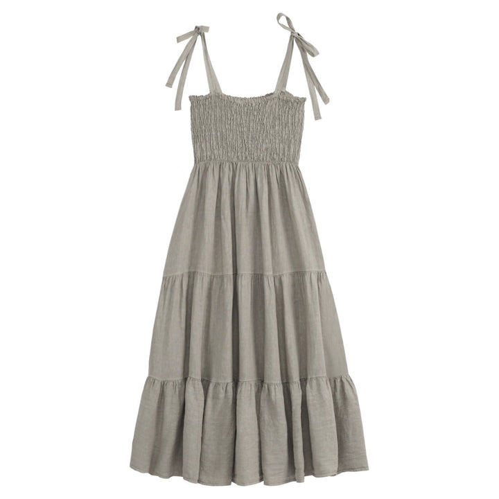 Bypias | Florentino Linen Dress | Taupe