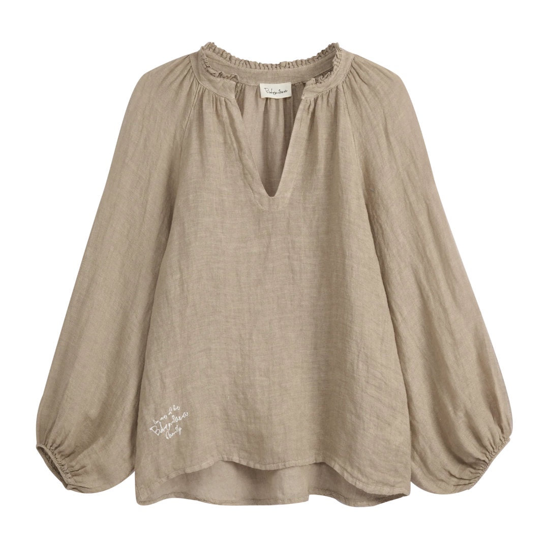 Bypias | Chessie Linen Blouse | Cashmere