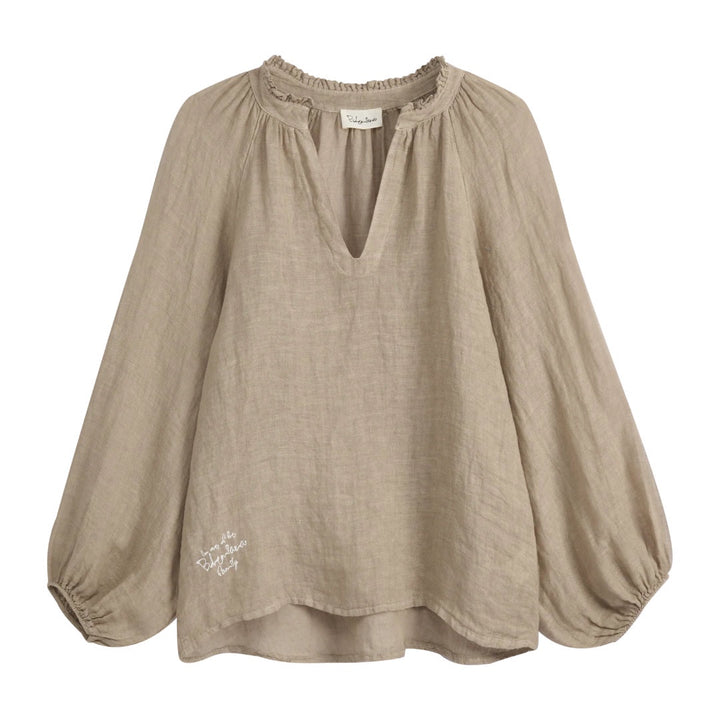 Bypias | Chessie Linen Blouse | Cashmere