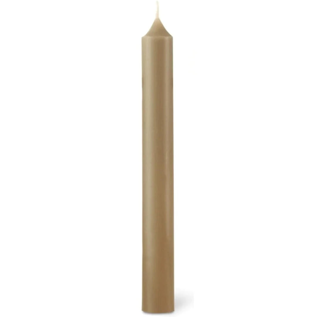 Dinner Candle | Taupe | Made in France | 2.2 x 20cm