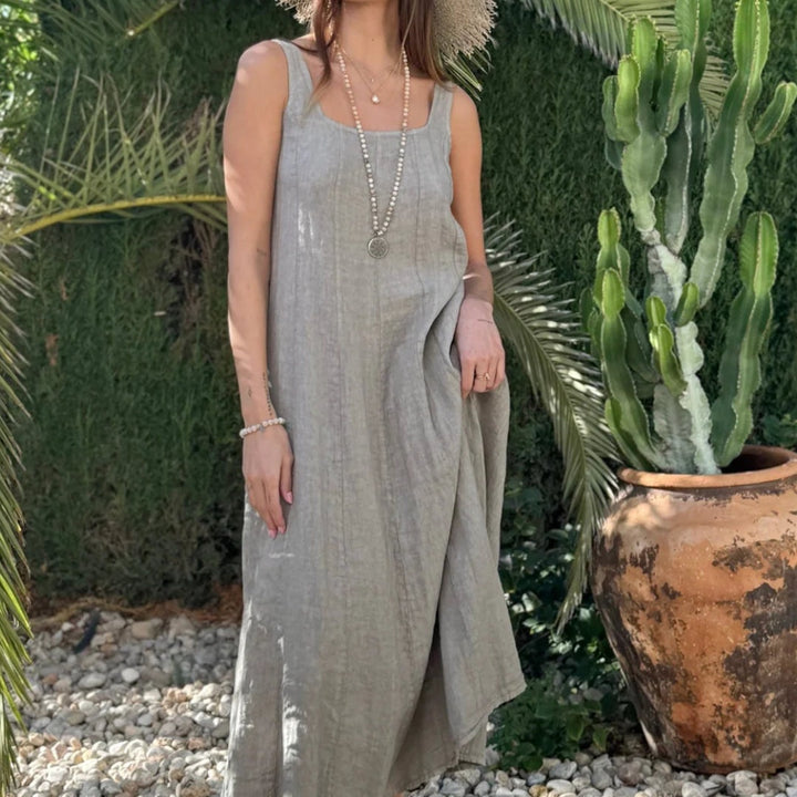 Bypias | Encanto Linen Dress | Taupe