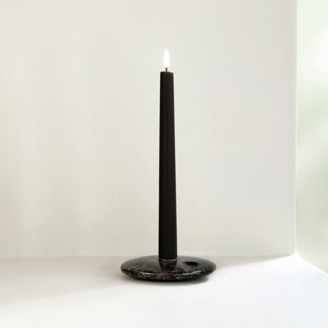Textured Black | Flameless Taper Candles | Remote Controllable | PAIR - Suzie Anderson Home