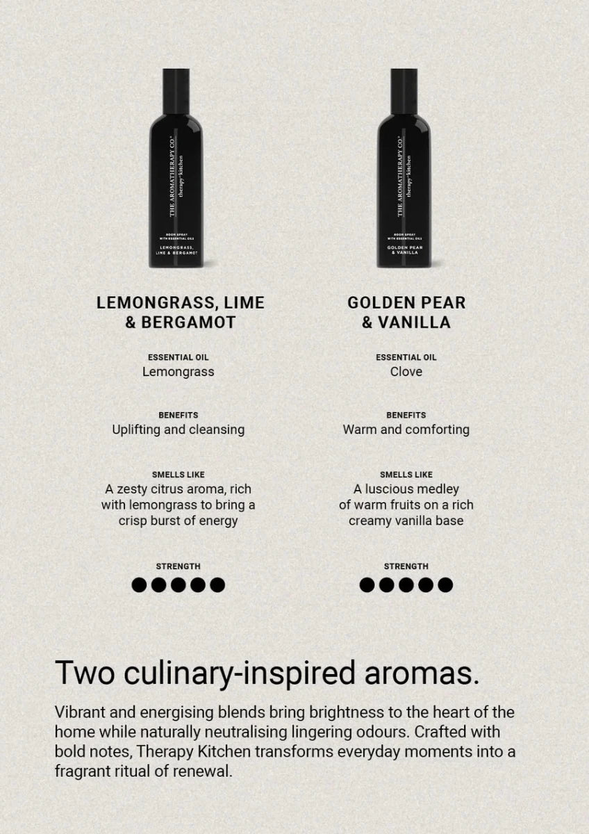 Therapy® Kitchen Room Spray | Golden Pear &amp; Vanilla - Suzie Anderson Home