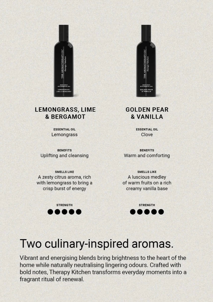 Therapy® Kitchen Room Spray | Golden Pear &amp; Vanilla - Suzie Anderson Home
