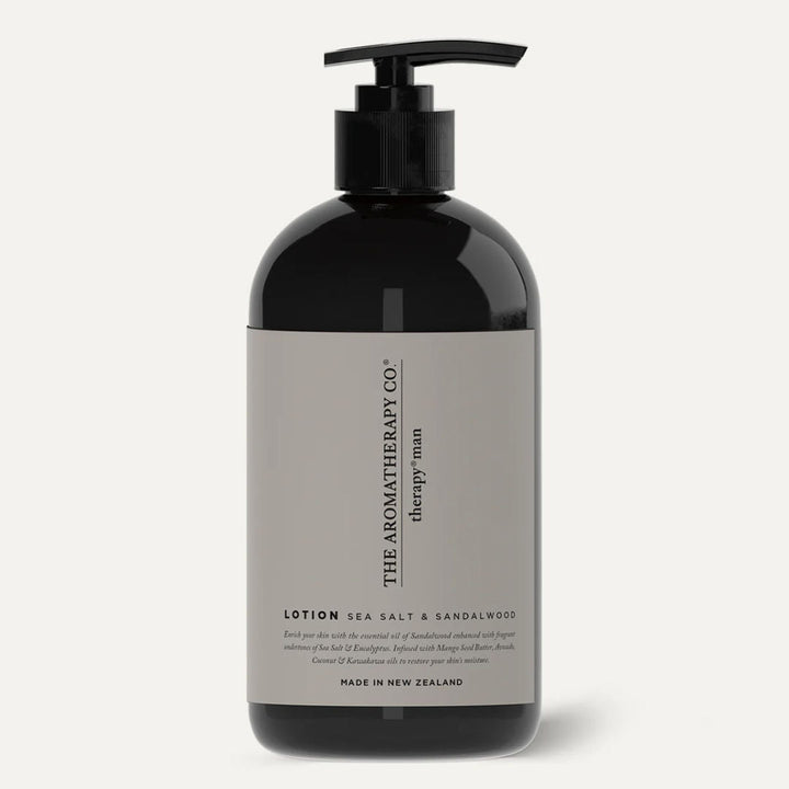Therapy® Man Hand &amp; Body Lotion | Sea Salt &amp; Sandalwood - Suzie Anderson Home