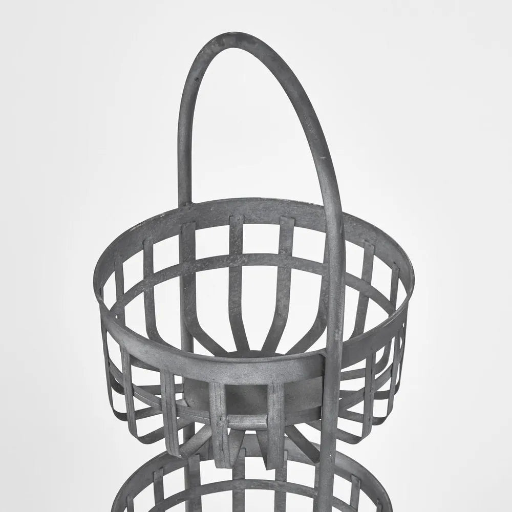 Three Tiered Round Iron Stand | H100cm - Suzie Anderson Home