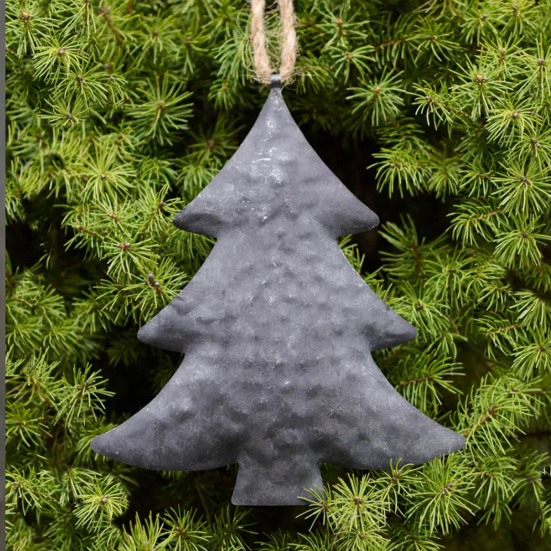 Evergreen Tin Hanging Decoration | Large 20cm