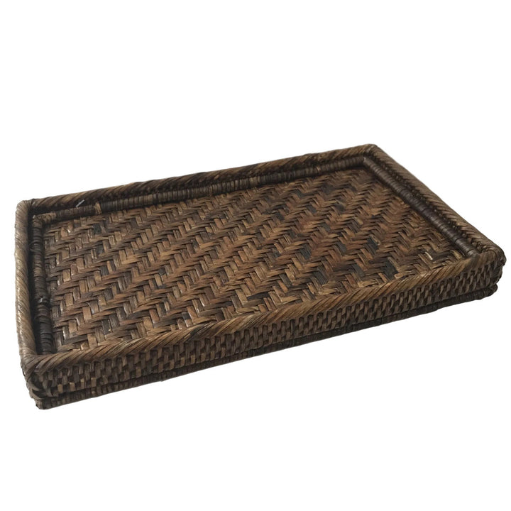 Bedside Rattan Tray | Antique