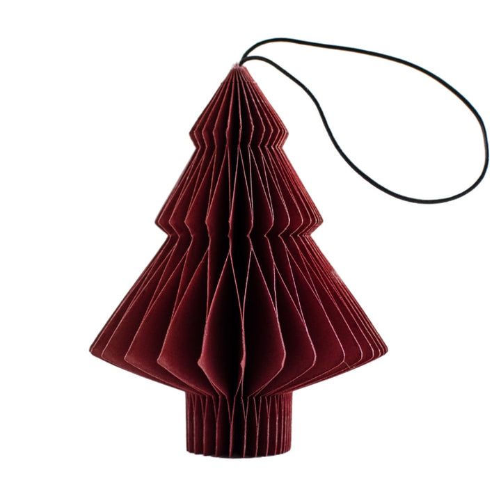Classic Red Paper Tree Ornament | 10cm