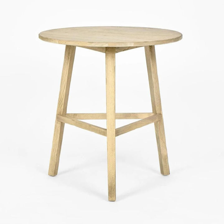 Tri Leg Weathered Oak Side Table | W61 x H63cm - Suzie Anderson Home
