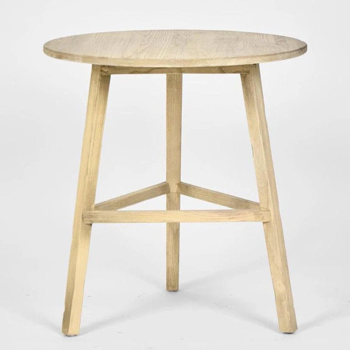 Tri Leg Weathered Oak Side Table | W61 x H63cm - Suzie Anderson Home