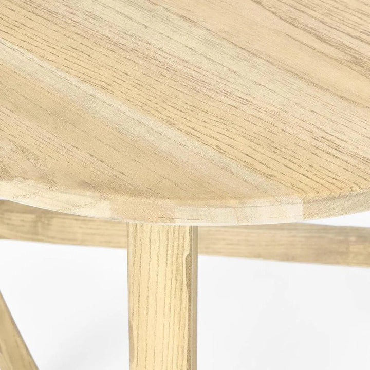 Tri Leg Weathered Oak Side Table | W61 x H63cm - Suzie Anderson Home