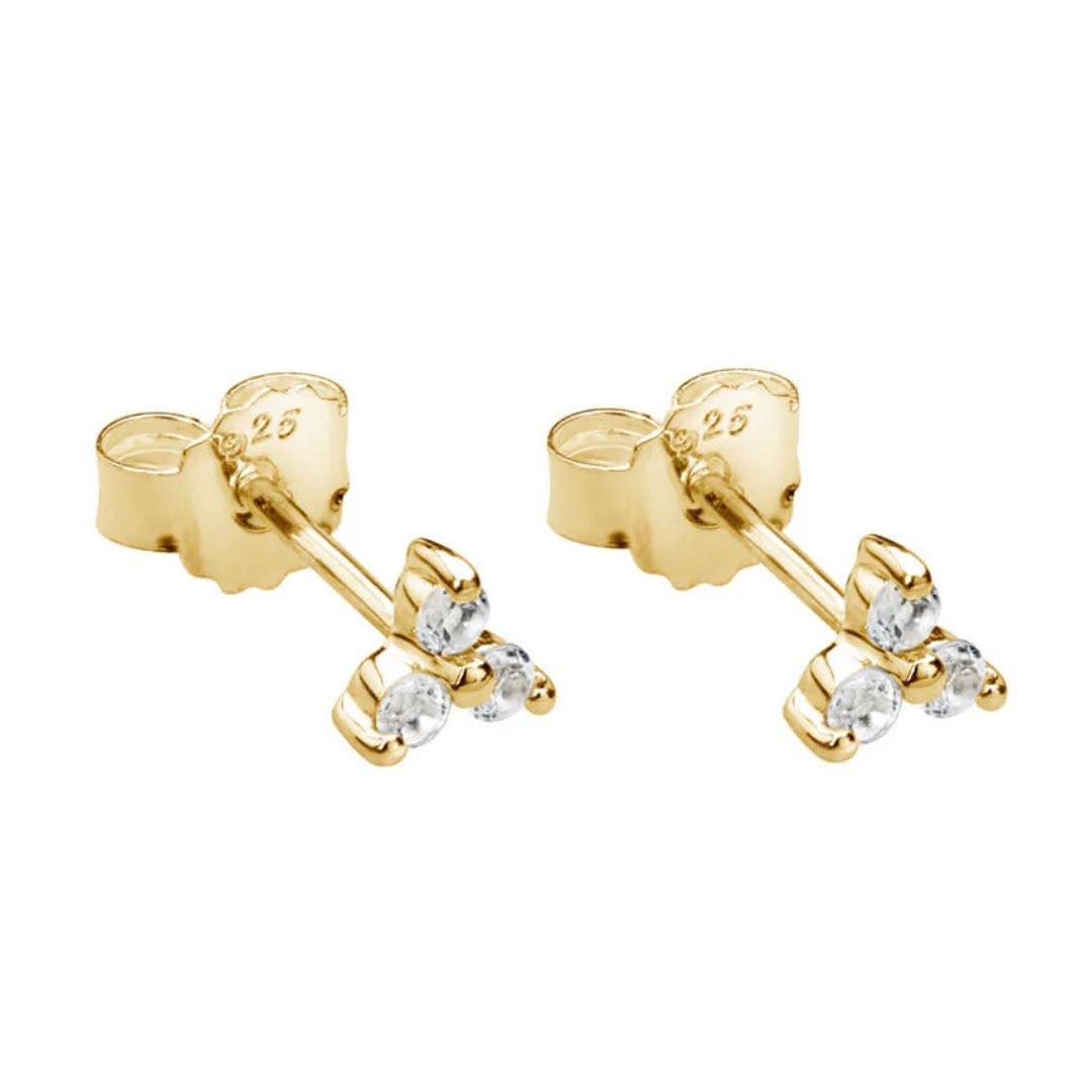 Trinity Stud Earrings | 18K Gold Plate - Suzie Anderson Home