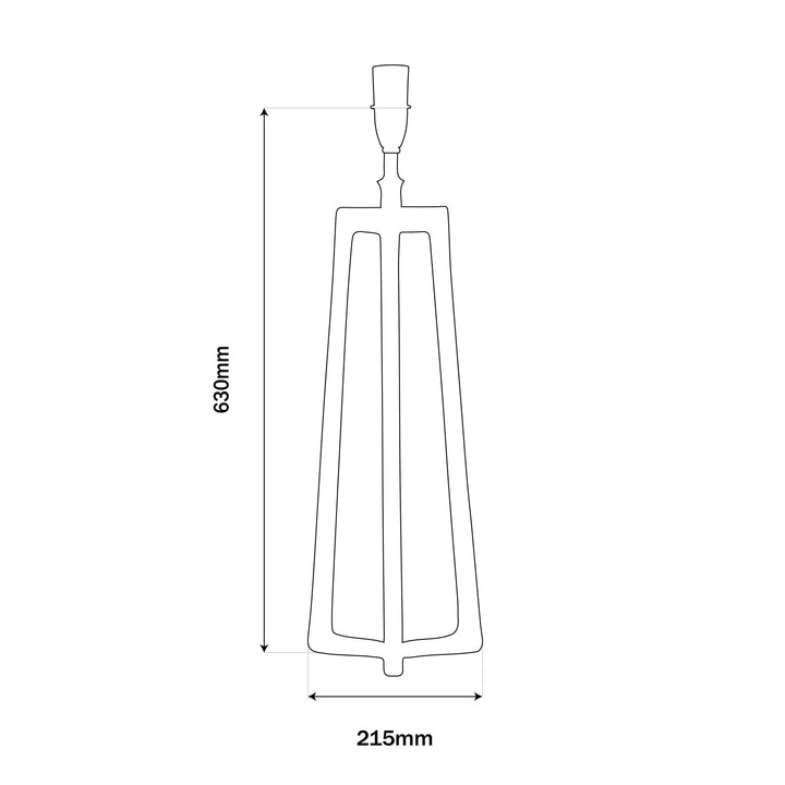 Tropli Tower Lamp Base | Matt Black 71cmH - Suzie Anderson Home
