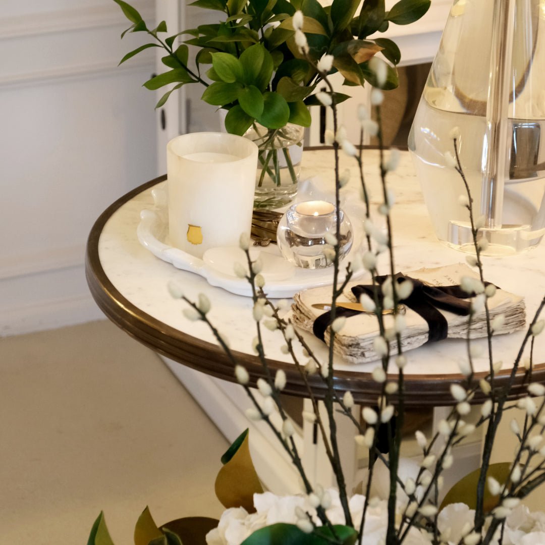 Trudon Alabaster Candle with Lid 270g | Hemera | Coriander and Pink Peppercorn - Suzie Anderson Home