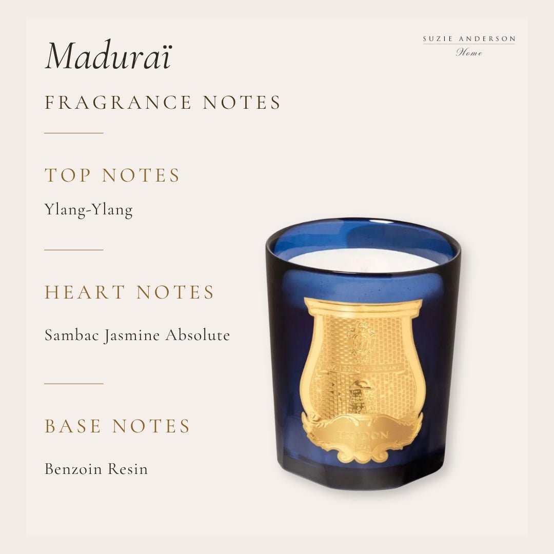 Trudon Belles Matières Maduraï Classic Candle | 270g | Splendour of Indian jasmine - Suzie Anderson Home