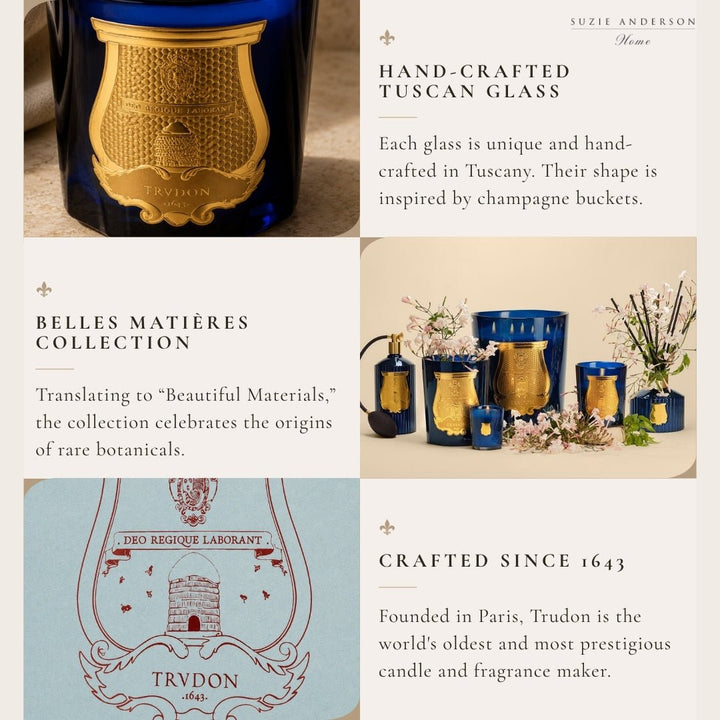 Trudon Belles Matières Ourika Classic Candle | 270g | Sensual and spicy - Suzie Anderson Home