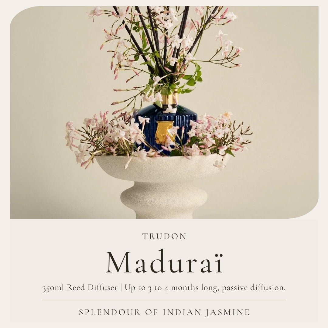 Trudon | Le Diffuser Belles Matières | Maduraï | 350ml | Splendour of Indian jasmine - Suzie Anderson Home