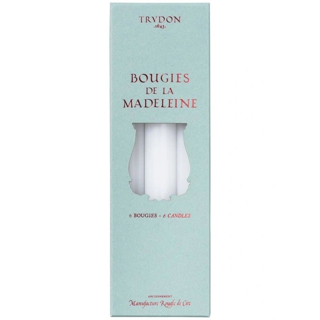 Trudon | Madeleine 6pk Taper Candle | White - Suzie Anderson Home