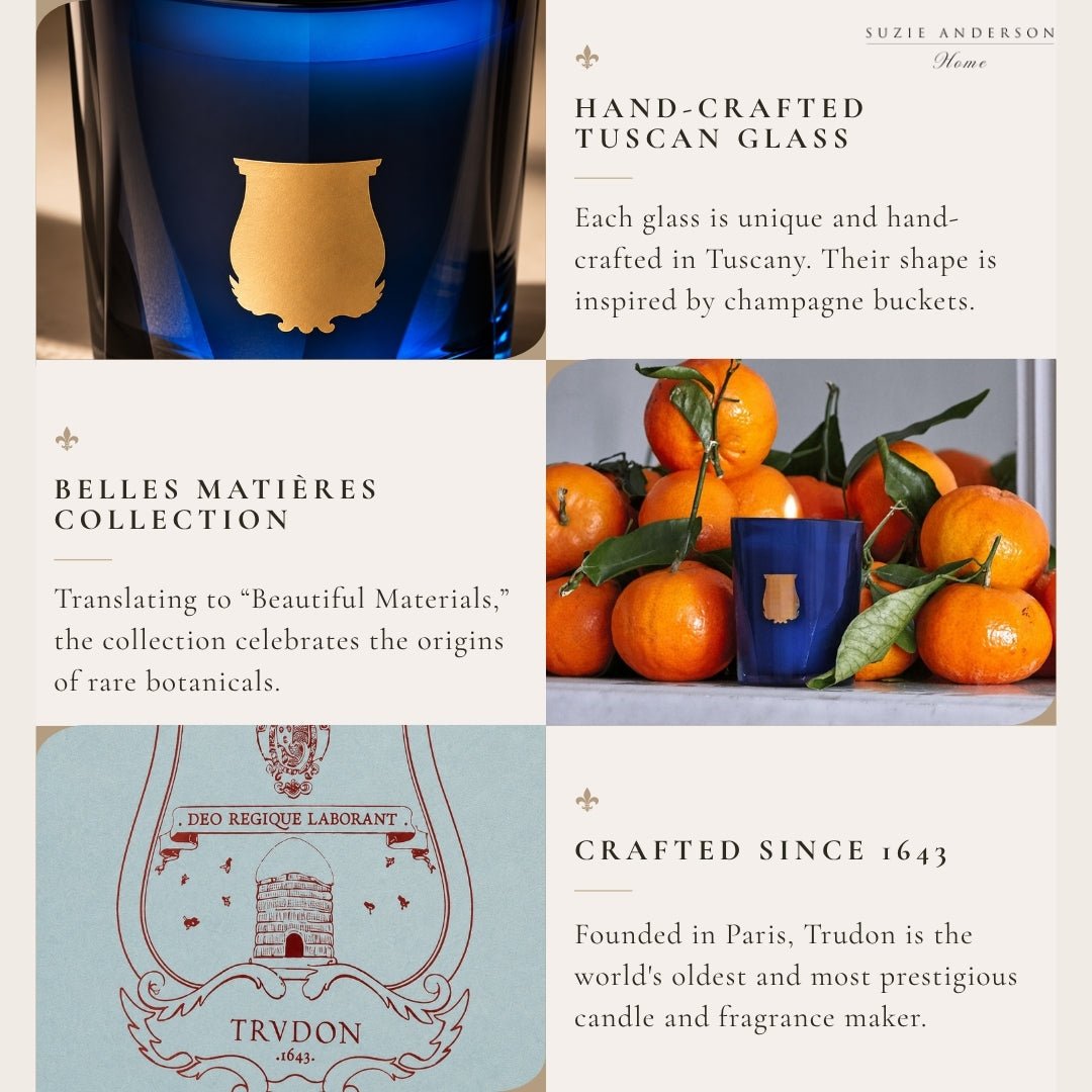Trudon Petite Candle | Belles Matières Reggio 70g | Hint of citrus from Calabria - Suzie Anderson Home