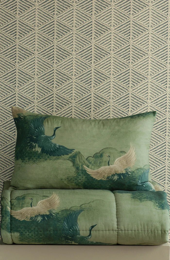 Tsuru Comforter | 200 x 200cm | Spruce - Suzie Anderson Home