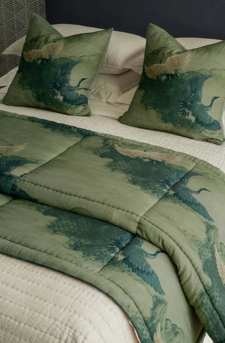 Tsuru Comforter | 200 x 200cm | Spruce - Suzie Anderson Home