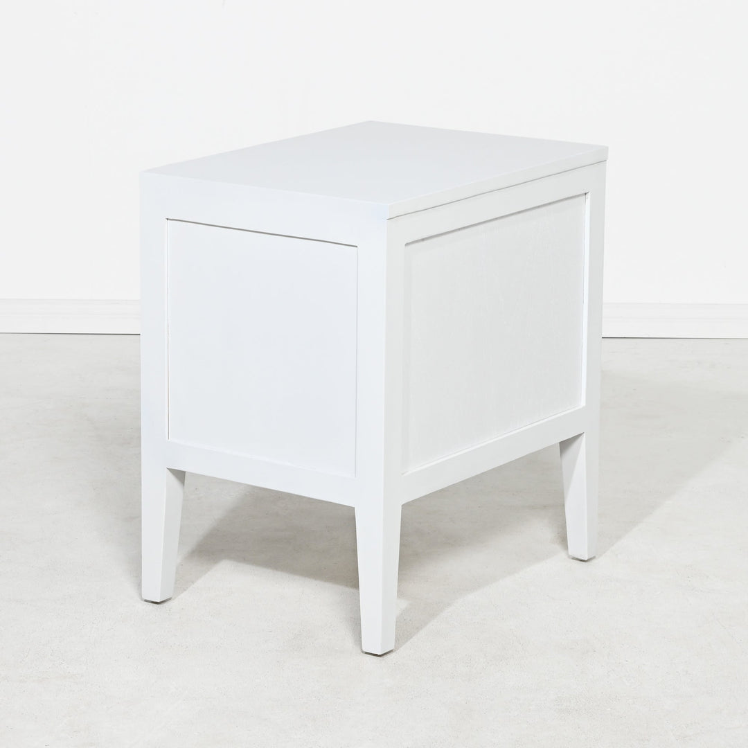 Turner Bedside Table | White |2 Drawers - Suzie Anderson Home
