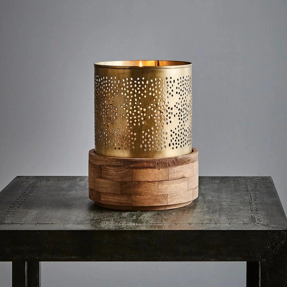 Tusca Table Hurricane Lamp | Small W23 x H30cm - Suzie Anderson Home