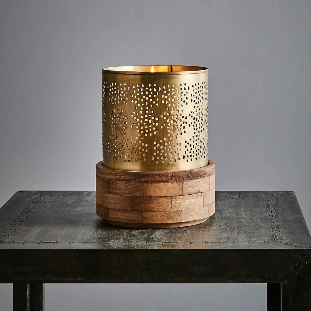 Tusca Table Hurricane Lamp | Small W23 x H30cm - Suzie Anderson Home