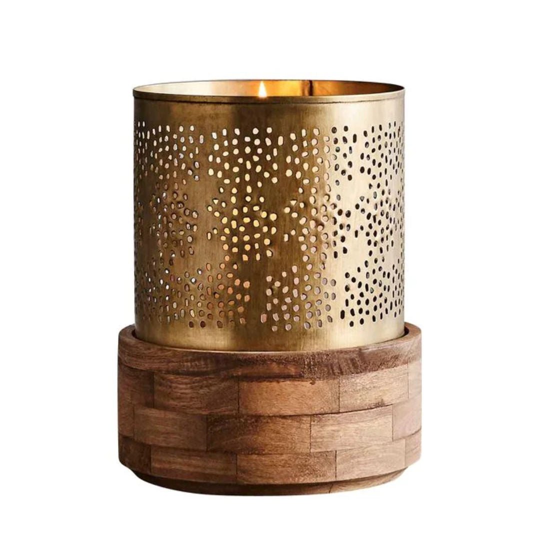 Tusca Table Hurricane Lamp | Small W23 x H30cm - Suzie Anderson Home