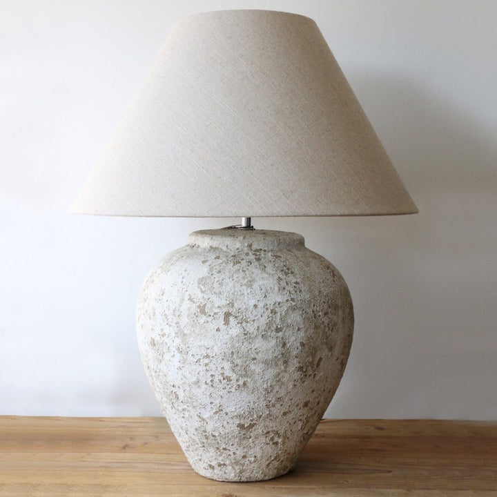 Tuscan Style Stone Lamp Base | Large | H52cm, Approx W34cm-Suzie Anderson Home
