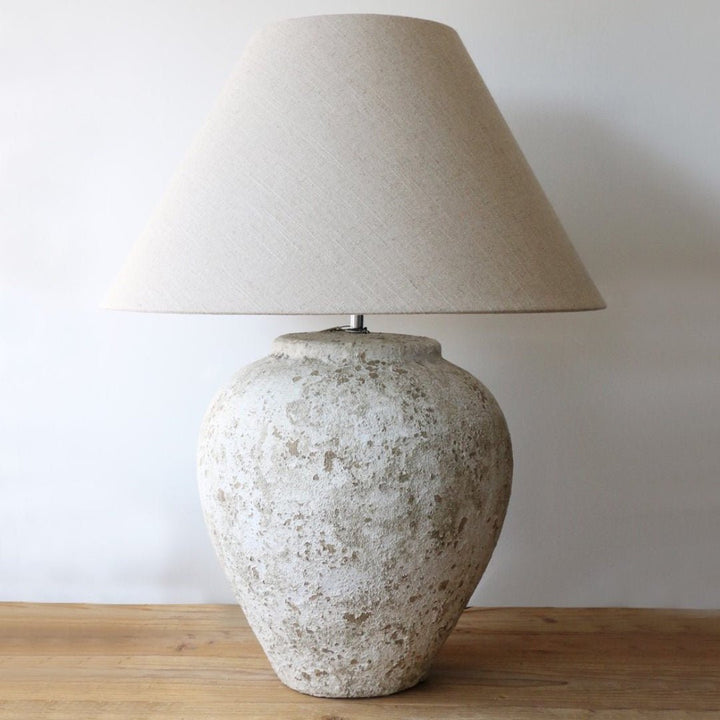 Tuscan Style Stone Lamp Base | Large | H52cm, Approx W34cm - Suzie Anderson Home