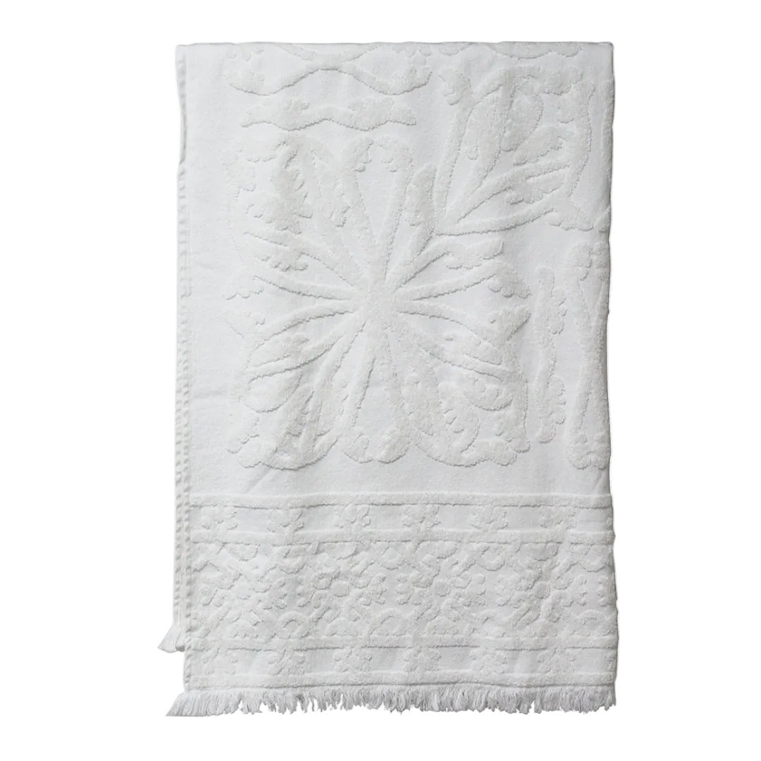 Ubud Bath Towel | White - Suzie Anderson Home