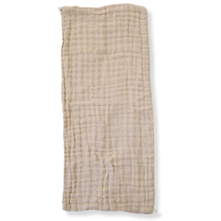 Undyed Organic Cotton Muslin Burp Cloth | 2 Pack | Brown - Suzie Anderson Home