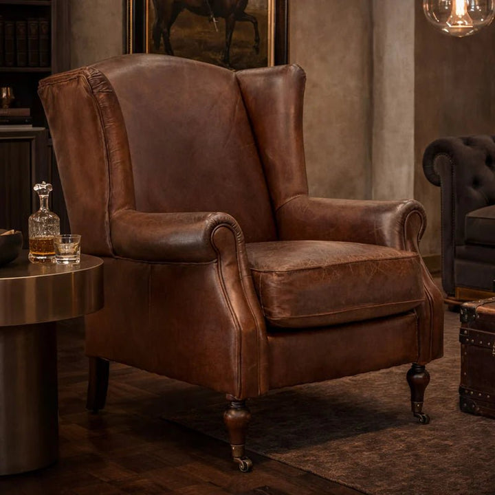 Union Street Leather Armchair - Suzie Anderson Home