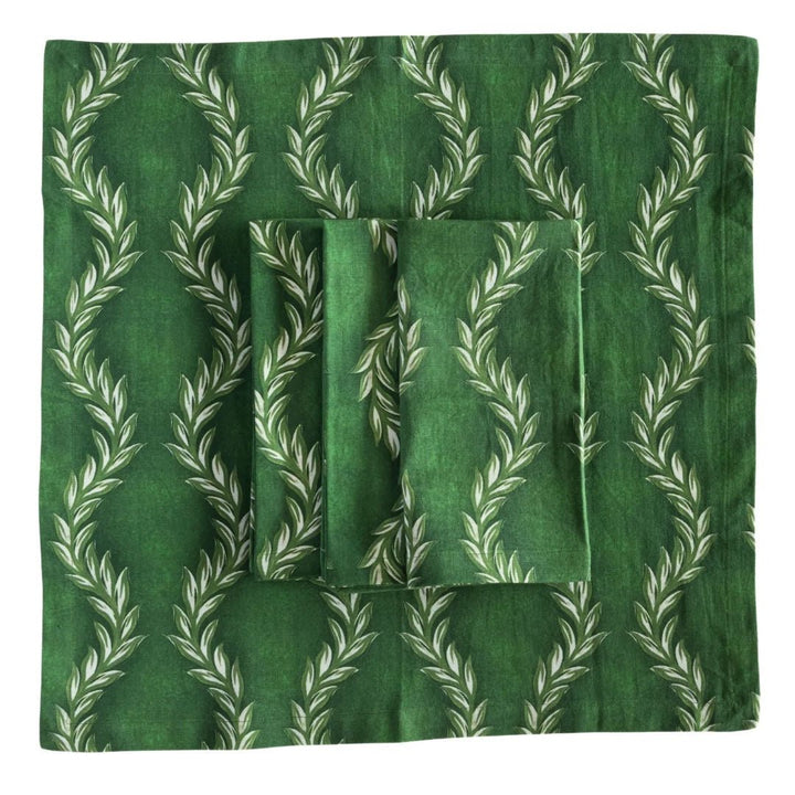 Verdant Green Vine Napkins | Set of 4 - Suzie Anderson Home