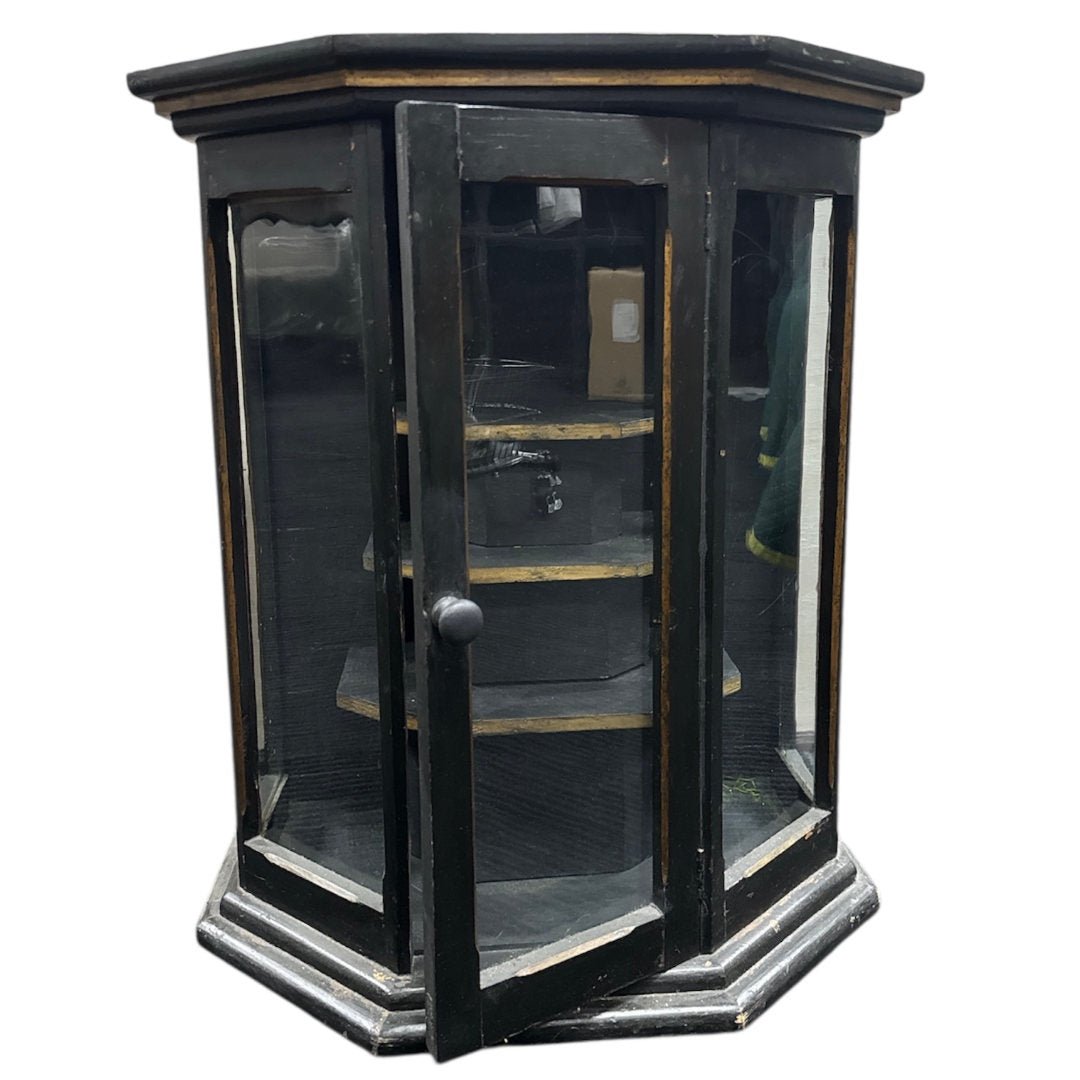 Vintage Black Display Cabinet - Suzie Anderson Home