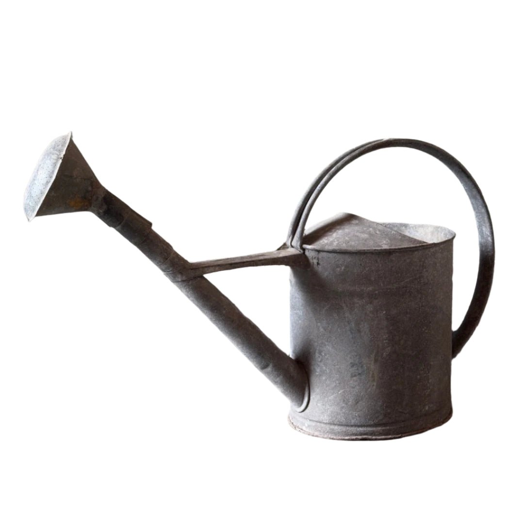 Vintage Metal Watering Can | Zinc Grey (BOWRAL) - Suzie Anderson Home