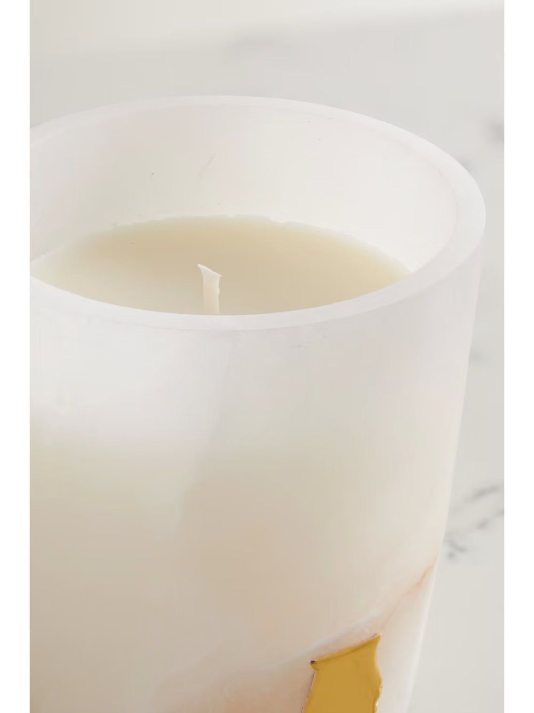 Trudon Alabaster Candle with Lid 270g | Abd el Kader | Moroccan Mint Tea