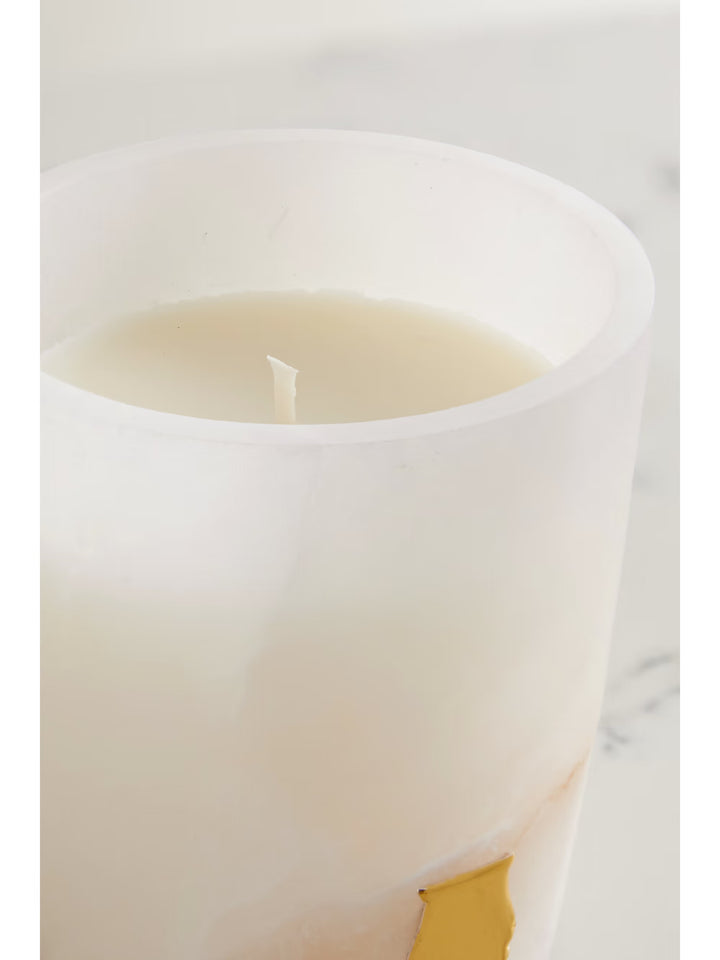Trudon Alabaster Candle with Lid 270g | Abd el Kader | Moroccan Mint Tea
