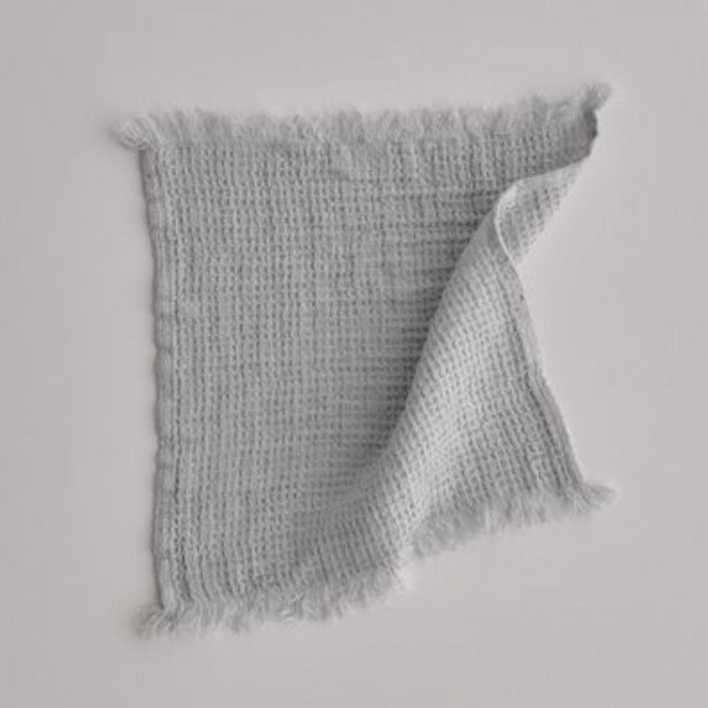 Waffle Face Towel | Fog - Suzie Anderson Home